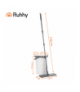 Mop z wiadrem 11L dwukomorowym na wodę czystą i brudną, z wyciskaczem i 3 chłonnymi nakładkami Ruhhy 27232 18795