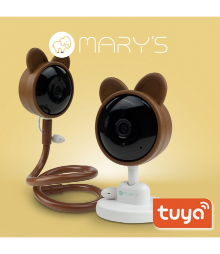 MARY`S Niania kamera elektroniczna Miś brązowy WiFi TUYA Eco Light MW61441