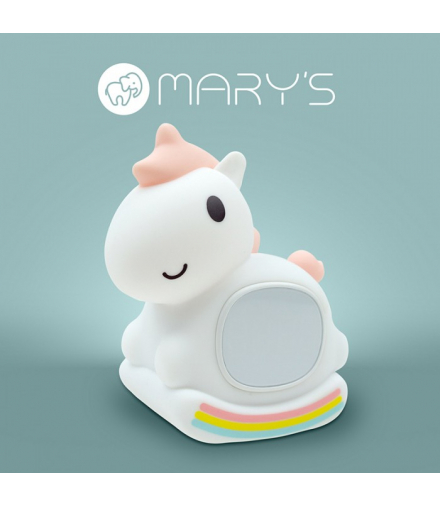 MARY`S lampka nocna z budzikiem Jednorożec na biegunach Eco Light MW61638