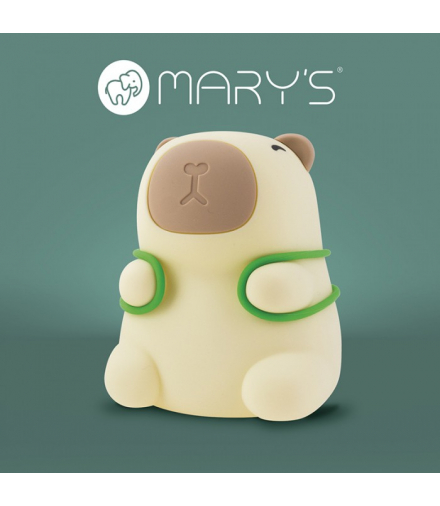 MARY`S LAMPKA NOCNA LED Kapibara Turysta RGB Eco Light MW61109