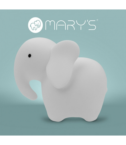 MARY`S LAMPKA NOCNA LED SŁOŃ BIAŁY RGB Z PILOTEM Eco Light MW61258