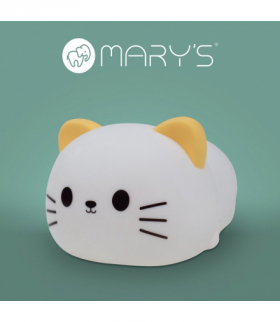 MARY`S lampka nocna RGB z dźwiękiem Słodki Kotek Eco Light MW61486