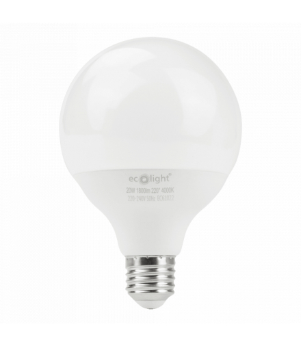 Żarówka LED G95 E27 20W 4000K Eco Light EC61022