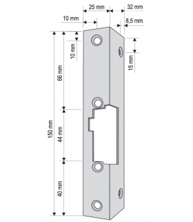 KĄTOWNIK DO RYGLA (ELEKTROZACZEPU) KR-05G2 krótki