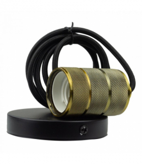 Oprawa sufitowa wisząca 2m E27 Żółta miedź Eco Light SZ61105