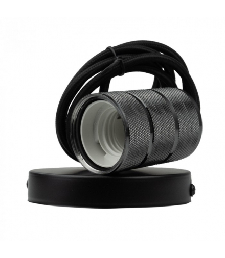 Oprawa sufitowa wisząca 2m E27 Czerń połysk Eco Light SZ61099