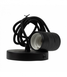 Oprawa sufitowa wisząca 2m E27 Czerń mat Eco Light SZ61098