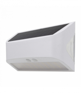 Biała Lampa Solarna Elewacyjna 6W 4000K SOE-10 Eco Light EC61028