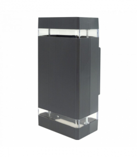 Oprawa elewacyjna plastik OE-6S 2xGU10 ANTRACYT Eco Light EC61003