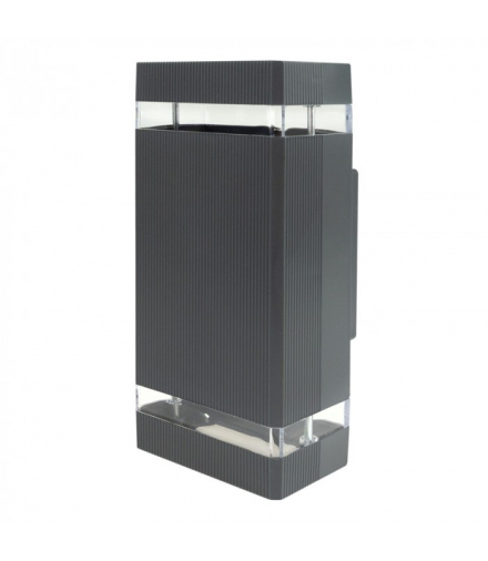Oprawa elewacyjna plastik OE-6S 2xGU10 ANTRACYT Eco Light EC61003