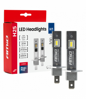 Żarówki samochodowe LED seria H25 CANBUS H1 12V 20W AMiO 04709