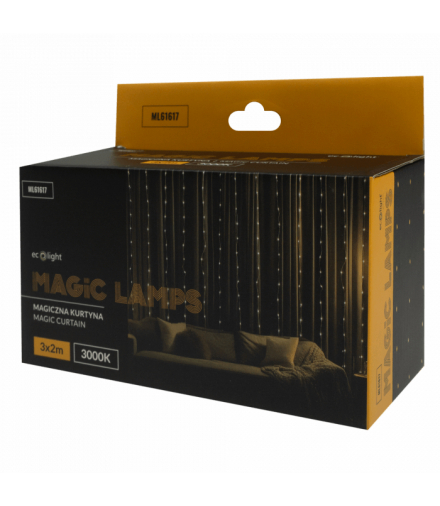 Magiczna kurtyna 400led 3m*2m 3000K,DC5V Eco Light ML61617