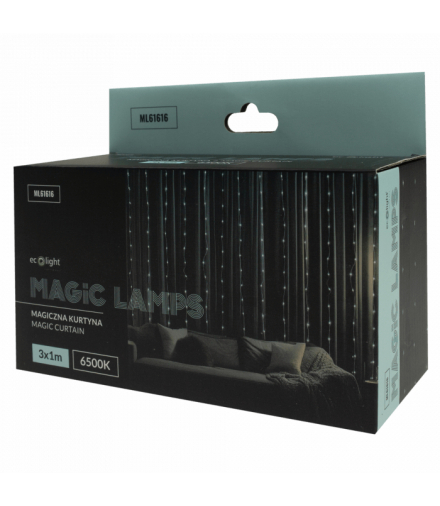 Magiczna kurtyna 200led 3m*1m 6500K,DC5V Eco Light ML61616