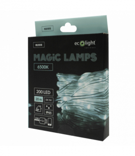 Magiczne lampki 200 led 6500K 20m DC5V Eco Light ML61610