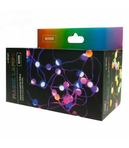 Magiczne lampki 50 led 1mln kolorów Perła 5m DC5V Eco Light ML61606