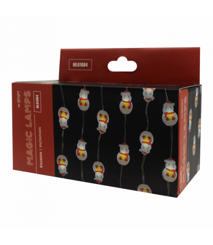 Magiczne lampki 50 led 6500K Bałwan 5m DC5V Eco Light ML61604