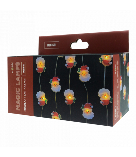 Magiczne lampki 50 led 3000K Mikołaj 5m DC5V Eco Light ML61601