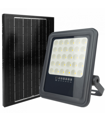 Naświetlacz LED ABS 100W 4000K z P. SOLARNYM Eco Light EC61018
