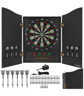 Tarcza elektroniczna do gry w dart, rzutki, tarcza elektroniczna, 27 gier, 243 warianty, 16 graczy, 6 lotek, 50 grotów Trizand 27046 18799