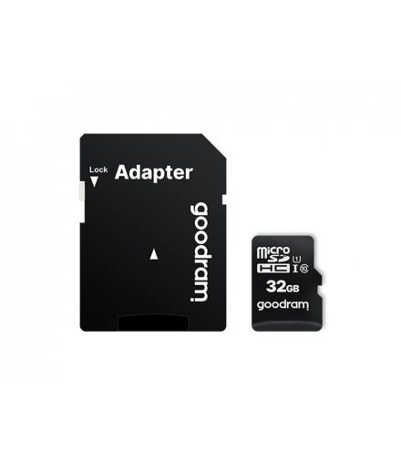 Karta pamięci MicroSD GOODRAM 32GB, Class 10 UHS-I + adapter. GOODRAM LXND84