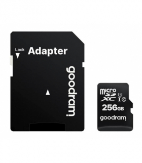 Karta MicroSD Goodram 256 GB, class 10, UHS, adapter. LAMEX LXND256GB