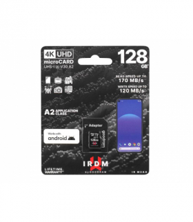KARTA GOODRAM Micro SD 128GB V30 A2 +adapt. IRDM UHS I U3. LAMEX IRDM128