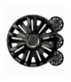 Kołpaki samochodowe 4szt. komplet Royal czarne 15" cali COLOR BOX Versaco 6162