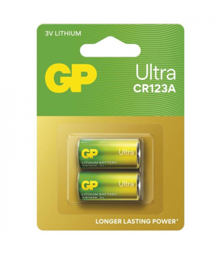 GP Ultra Bateria litowa CR123A, 2 szt. GP B15012U