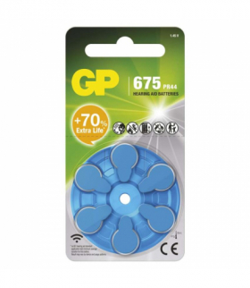 GP Bateria do aparatu słuchowego ZA675, 7003ZD, PR44, 1.45V, 620mAh, 6szt. GP B35756
