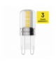 Żarówka LED Classic JC G9, 2.5W (32W), 350lm, ciepła biel 3000K EMOS ZQ9D12