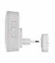 Dzwonek bezprzewodowy do gniazdka 230V AC, 4 poziomy głośności, sygnalizacja optyczna EMOS P5737