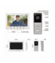 Wideodomofon dwużyłowy, zestaw, furtka i brama, fizyczne przyciski, kamera wandaloodporna HD 720p, 12 melodii, dzień i noc, 5 poziomów głośności, EM-04Z 2WIRE EMOS H2060