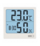 Termometr z higrometrem, cyfrowy z dużym podświetlanym wyświetlaczem, zegarem i budzikiem, 88x86mm, E0114N EMOS E0114N