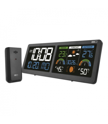 Stacja pogodowa, meteorologiczna z dużym kolorowym wyświetlaczem, 28x10cm E8625 EMOS E8625