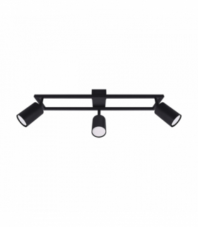 Oprawa ścienno-sufitowa HUBERT GU10 3L BLACK czarny Struhm 04964
