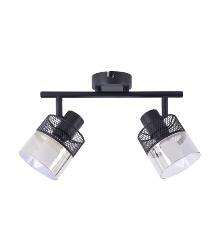 Oprawa ścienno-sufitowa MONTANA E14 2I BLACK czarny Struhm 04956