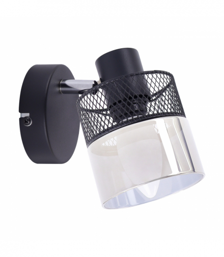 Oprawa ścienno-sufitowa MONTANA E14 1C BLACK czarny Struhm 04955