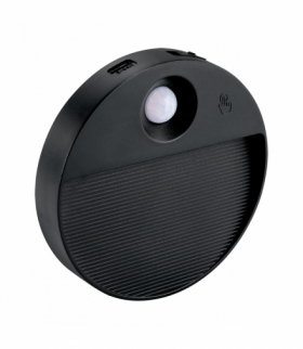 Ładowalna oprawa schodowa LED z czujnikiem ruchu, USB-C, LUIS LED C 1W CCT, okrągła czarny Struhm 04927