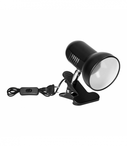 CANARD, lampka biurkowa z metalowym klipsem, 15W, E27, czarna Orno DL-20/B