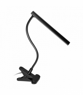 TERI II LED, lampka biurkowa z klipsem, 5W, 260lm, 4000K, czarna Orno DL-22/B