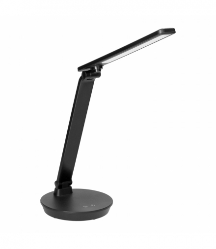 HERON LED, lampka biurkowa, 5W, 250lm, 2700-6500K, zmiana barwy światła, funkcja ściemniania, czarna Orno DL-19/B