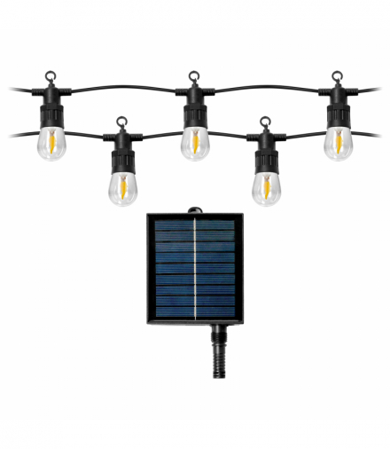 Solarna girlanda oświetleniowa 10m, 10 x LED Flame Orno LG-6/10M/FLAME