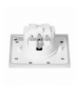 Hermetyczne gniazdo elektryczne wpuszczane, IP44, 1x2P+Z(Schuko), białe Orno OR-AE-1397(GS)/W