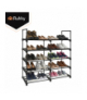 Półka na buty 10 poziomowa, szafka na buty, obuwie, regał, stojak, organizer na 20 par butów + półka na kapcie 45x30x174cm Ruhhy 18810