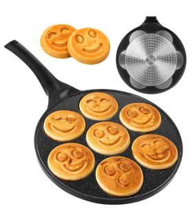 Patelnia do naleśników, Pancakes, jajek, placków, nieprzywierająca, indukcja, gaz 26cm, Ruhhy 27273 18818