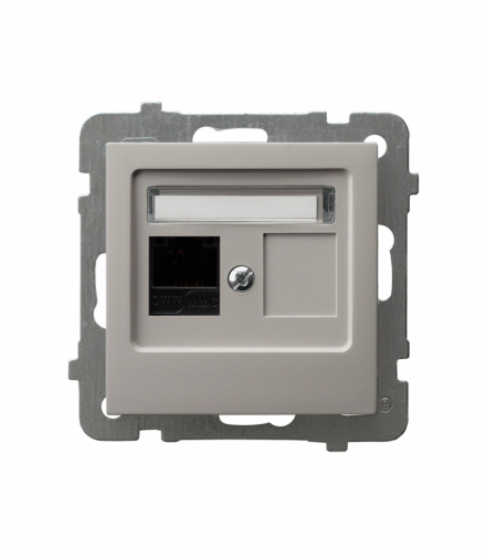 AS GPK-1G/K/m/82 Gniazdo komputerowe pojedyncze, kat. 5e MMC Kaszmir Ospel