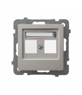 AS GPK-2G/p/82 Obudowa gniazda podwójnego typu Keystone prosta Kaszmir Ospel