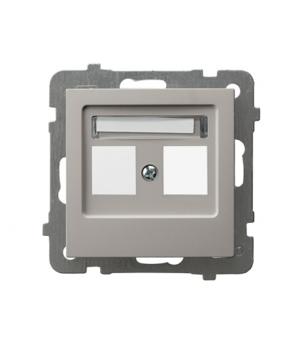 AS GPK-2G/p/82 Obudowa gniazda podwójnego typu Keystone prosta Kaszmir Ospel