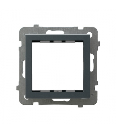 SONATA AP45-1R/m/73 Adapter podtynkowy systemu OSPEL 45 do serii Sonata Szary grafit Ospel