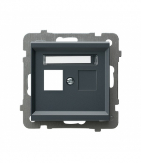 SONATA GPK-1R/p/73 Obudowa gniazda pojedynczego typu Keystone prosta Szary grafit Ospel